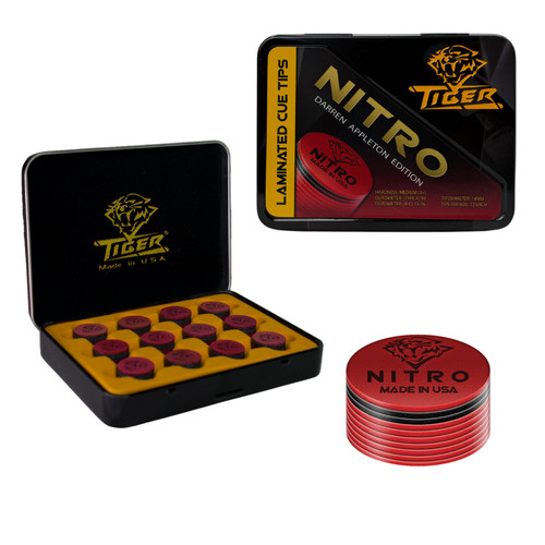 Nitro laminated cue tip - laminated, tip-