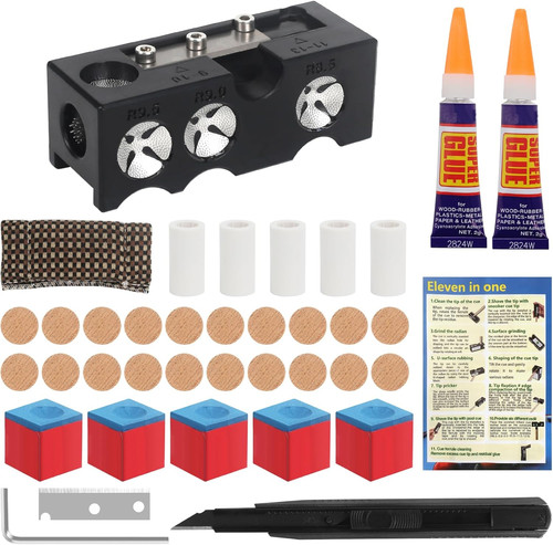 Pool cue tips replacement - tips, kit