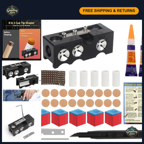 Pool cue tip - 11-in-1,