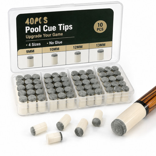 40pcs slip pool cue - slip, tips
