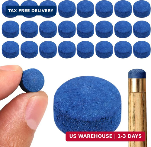 Pack 13mm pool cue - tips,