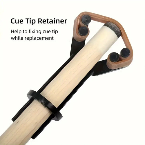 Pool cue tip replacement clamp - tip,