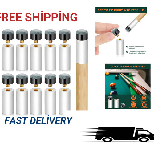 Pool cue tips - cue, kit