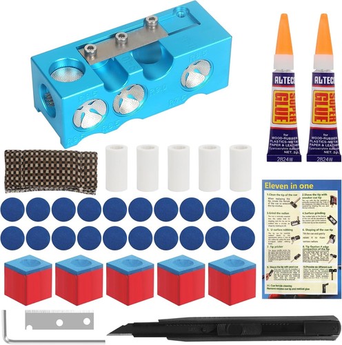 Pool cue tips replacement kit - tips,