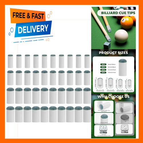 Pool cue tips - cue, replacement