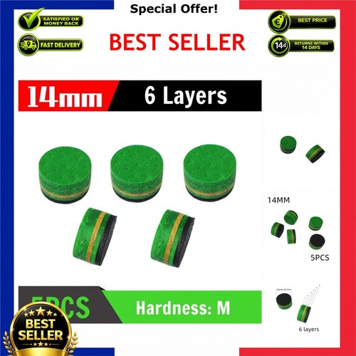 5pcs 14mm pool - 5pcs, cue